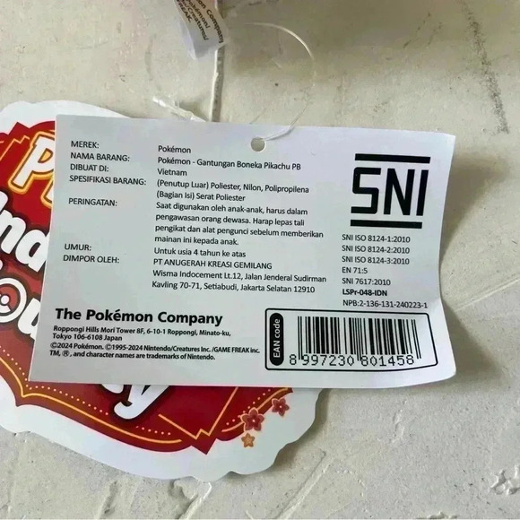 Pokemon Pikachu Plush Keychain 5 Inch Berkemeja Batik Xatu Ship From USA - Picture 9 of 10